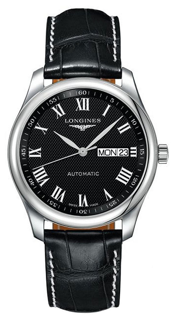 Longines Master Collection Automatic Stainless Steel Black Dial Black