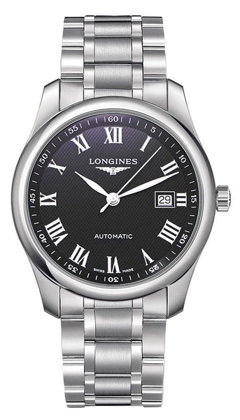 Longines Master Collection Automatic Stainless Steel Black Dial Date Mens Watch L2.793.4.51.6 - Watches & Beyond
