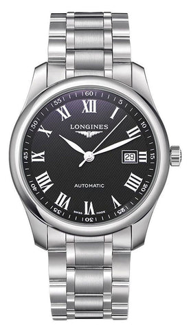 Longines Master Collection Automatic Stainless Steel Black Dial Date Mens Watch L2.793.4.51.6 - Watches & Beyond