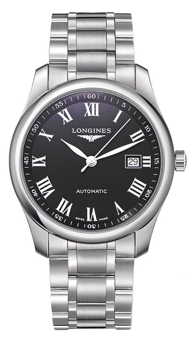 Longines Master Collection Automatic Stainless Steel Black Dial Date Mens Watch L2.793.4.51.6 - WAB - Shipping Dept.