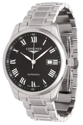 Longines Master Collection Automatic Stainless Steel Black Dial Date Mens Watch L2.893.4.51.6 - WAB - Shipping Dept.