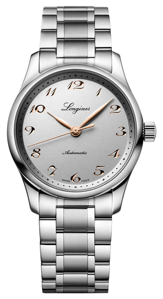 Longines Master Collection Automatic Stainless Steel Silver Dial Womens Watch L2.357.4.70.6 - Watches & Beyond