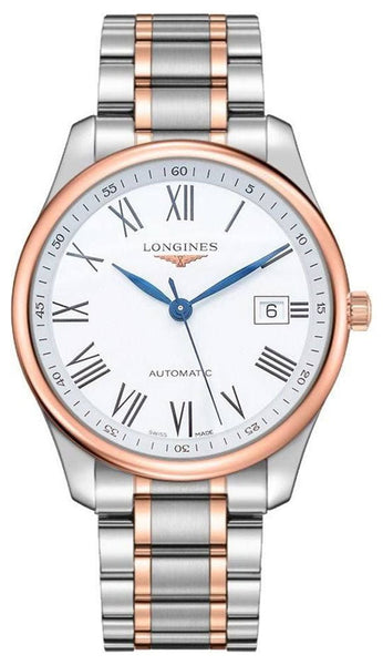 Longines Master Collection Automatic Two - Tone Stainless Steel White Dial Date Mens Watch L2.893.5.11.7 - Watches & Beyond
