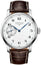 Longines Master Collection Manual Wind 47mm Stainless Steel Case White Dial Brown Leather Mens Watch L2.841.4.18.3 - WAB - Shipping Dept.