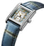 Longines Mini DolceVita Stainless Steel Blue Dial Blue Leather Strap Diamonds Quartz Womens Watch L5.200.0.95.2 - Watches & Beyond