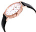 Longines Presence Automatic Rose Gold PVD White Dial Black Leather Strap Date Mens Watch L4.921.1.12.2 - WAB - Shipping Dept.