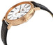 Longines Presence Automatic Rose Gold PVD White Dial Black Leather Strap Date Mens Watch L4.922.1.11.2 - Watches & Beyond
