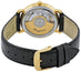 Longines Presence Automatic Yellow Gold PVD White Dial Black Leather Strap Date Mens Watch L4.821.2.11.2 - Watches & Beyond