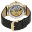 Longines Presence Automatic Yellow Gold PVD White Dial Black Leather Strap Date Mens Watch L4.921.2.12.2 - WAB - Shipping Dept.