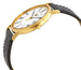 Longines Presence Yellow Gold PVD White Dial Black Leather Strap Date Quartz Mens Watch L4.790.2.11.2 - WAB - Shipping Dept.