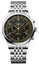 Longines Record Automatic COSC Chronograph Stainless Steel Black Dial Mens Watch L2.921.4.56.6 - Watches & Beyond