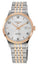 Longines Record Automatic COSC Stainless Steel & 18K Rose Gold Silver Dial Date Mens Watch L2.821.5.76.7 - Watches & Beyond
