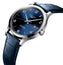 Longines Record Automatic COSC Stainless Steel Blue Dial Blue Leather Strap Date Mens Watch L2.821.4.96.4 - Watches & Beyond