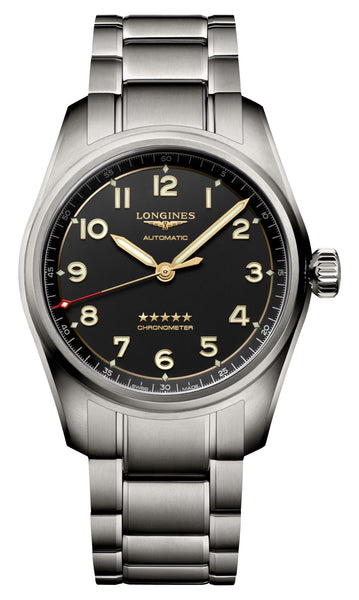 Longines Spirit Automatic Chronometer Titanium Gray Dial Mens Watch L3.810.1.53.6 - WAB - Shipping Dept.