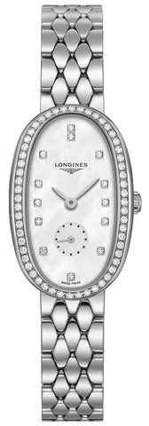 Longines Symphonette Medium Stainless Steel & Diamond Mother - of - Pearl Dial Women's Watch L2.306.0.87.6 - WAB - Shipping Dept.