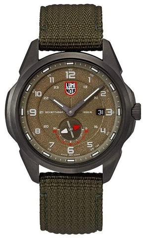 Luminox Atacama Adventurer Field Green Dial Green Textile Strap Date Divers Quartz Mens Watch XL.1767 - WAB - Shipping Dept.