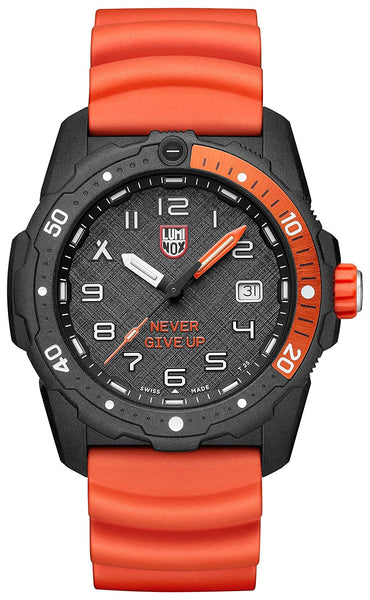 Luminox Bear Grylls Survival CARBONOX Black Dial Orange Rubber Strap Date Divers Quartz Mens Watch XB.3729.NGU - WAB - Shipping Dept.