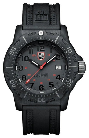 Luminox Black Ops PC Carbon Gray Dial Black Rubber Strap Date Divers Quartz Mens Watch XL.8802.F - WAB - Shipping Dept.