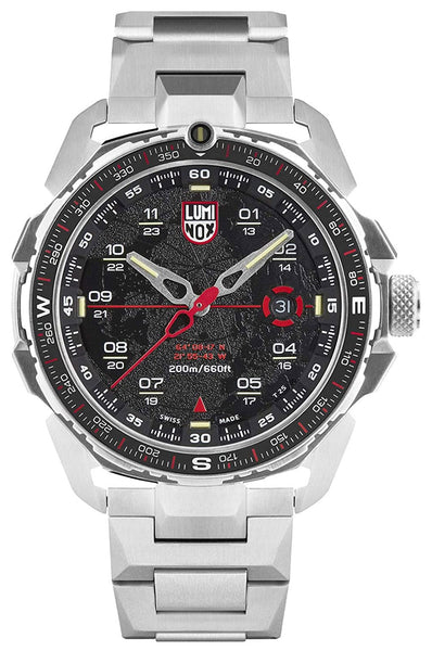 Luminox ICE - SAR Arctic Stainless Steel Black Dial Date Divers Quartz Mens Watch XL.1202 - WAB - Shipping Dept.