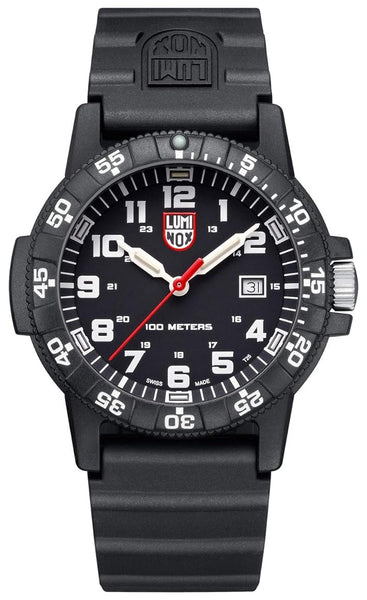 Luminox Leatherback SEA Turtle Giant CARBONOX Black Dial Black Rubber Strap Date Quartz Mens Watch XS.0321 - WAB - Shipping Dept.