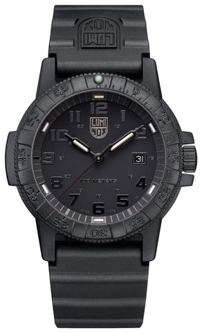 Luminox Leatherback SEA Turtle Giant CARBONOX Black Dial Black Rubber Strap Date Quartz Mens Watch XS.0321.BO - WAB - Shipping Dept.