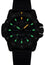 Luminox Master Carbon SEAL Automatic CARBONOX+ Black Dial Red Rubber Strap Day/Date Divers Mens Watch XS.3875 - Watches & Beyond