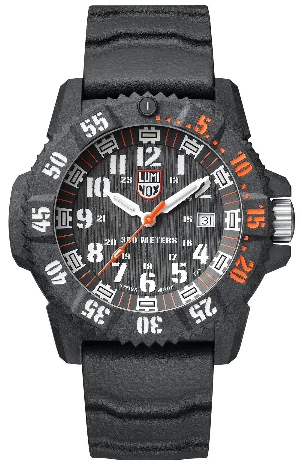 Luminox Master Carbon SEAL CARBONOX+ Black Dial Black Rubber Strap Date Divers Quartz Mens Watch XS.3801.C - WAB - Shipping Dept.