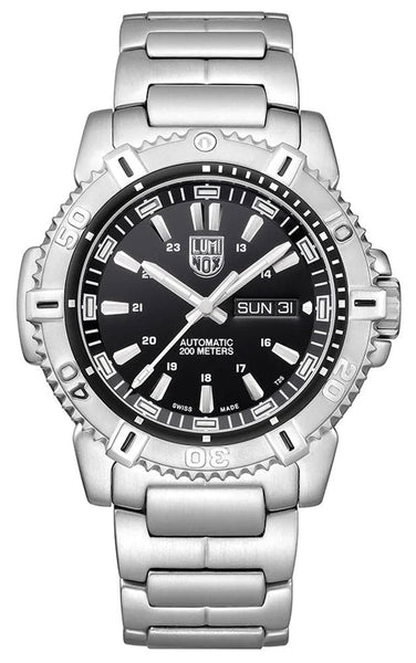 Luminox Modern Mariner Automatic Stainless Steel Black Dial Day/Date Divers Mens Watch XS.6502.NV - WAB - Shipping Dept.