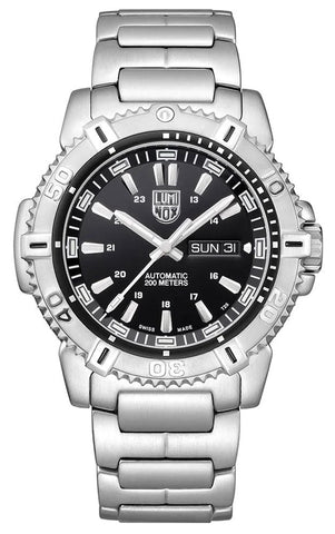 Luminox Modern Mariner Automatic Stainless Steel Black Dial Day/Date Divers Mens Watch XS.6502.NV - WAB - Shipping Dept.