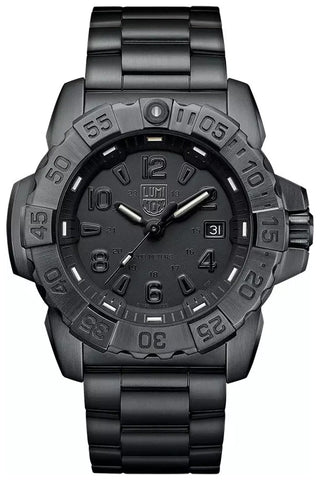 Luminox Navy SEAL Black PVD Black Dial Date Divers Quartz Mens Watch XS.3252.BO - WAB - Shipping Dept.