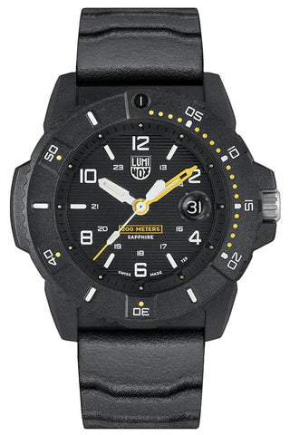 Luminox Navy SEAL CARBONOX Black Dial Black Rubber Strap Date Divers Quartz Mens Watch XS.3601 - WAB - Shipping Dept.