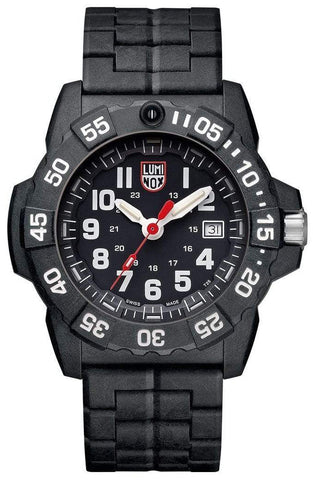 Luminox Navy SEAL CARBONOX Black Dial Date Divers Quartz Mens Watch XS.3502 - WAB - Shipping Dept.