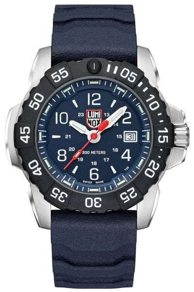 Luminox Navy SEAL RSC Stainless Steel Blue Dial Blue Rubber Strap Date Divers Quartz Mens Watch XS.3253.CB - WAB - Shipping Dept.