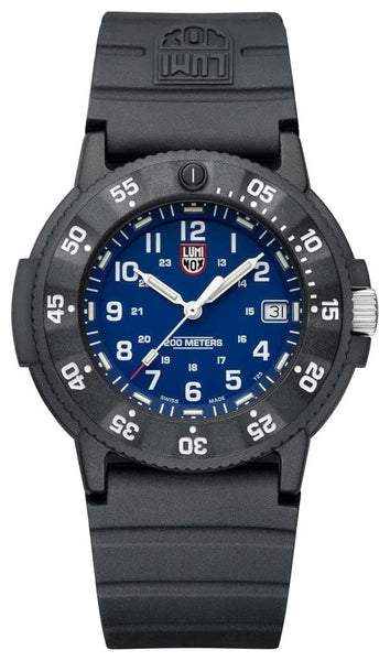 Luminox Original Navy SEAL CARBONOX Blue Dial Black Rubber Strap Date Divers Quartz Mens Watch XS.3003.EVO - WAB - Shipping Dept.