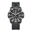 Luminox Original Navy SEAL Colormark CARBONOX Black Dial Black Rubber Strap Date Divers Quartz Mens Watch XS.3051.F - Watches & Beyond