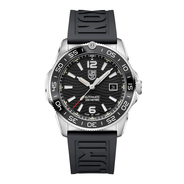 Luminox Pacific Diver Automatic Stainless Steel Black Dial Black Rubber Strap Date Divers Mens Watch XS.3101 - Watches & Beyond