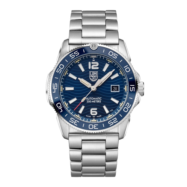 Luminox Pacific Diver Automatic Stainless Steel Blue Dial Date Divers Mens Watch XS.3104 - Watches & Beyond