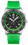 Luminox Pacific Diver Chronograph Stainless Steel Black Dial Green Rubber Strap Day/Date Divers Quartz Mens Watch XS.3157.NF - WAB - Shipping Dept.