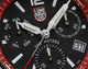Luminox Pacific Diver Chronograph Stainless Steel Black Dial Red Rubber Strap Day/Date Divers Quartz Mens Watch XS.3155 - Watches & Beyond