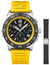 Luminox Pacific Diver Chronograph Stainless Steel Black Dial Yellow/Black Interchangeable Rubber Strap Day/Date Divers Quartz Mens Watch XS.3145.SET - Watches & Beyond