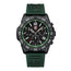 Luminox Pacific Diver "Forest Green" Chronograph Black IP Steel Black Dial Green Rubber Strap Day/Date Divers Quartz Mens Watch XS.3147 - Watches & Beyond