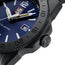Luminox Pacific Diver "Midnight Tides" Black IP Steel Blue Dial Black Rubber Strap Date Divers Quartz Mens Watch XS.3123.B - Watches & Beyond