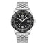 Luminox Pacific Diver Ripple Stainless Steel Black Dial Date Divers Quartz Unisex Watch XS.3122M.1 - Watches & Beyond