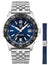 Luminox Pacific Diver Ripple Stainless Steel Blue Dial Interchangeable Blue Rubber Strap Date Divers Quartz Mens Watch XS.3123M.SET.1 - WAB - Shipping Dept.