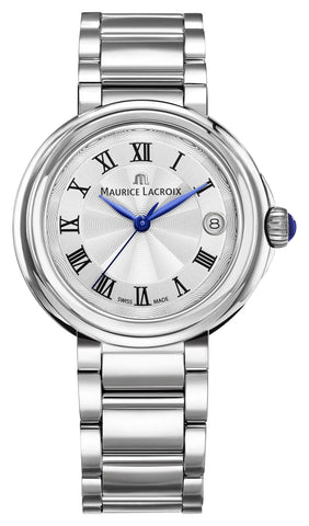 Maurice Lacroix Fiaba Stainless Steel Silver Dial Date Quartz Womens Watch FA1007 - SS002 - 110 - 1 - Watches & Beyond