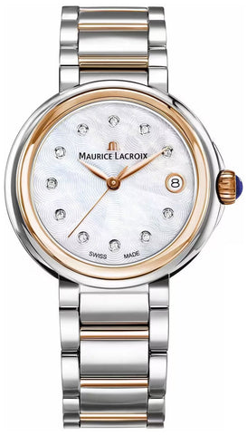 Maurice Lacroix Fiaba Two - Tone Stainless Steel Mother - Of - Pearl Dial Date Diamonds Quartz Womens Watch FA1007 - PVP13 - 170 - 1 - Watches & Beyond