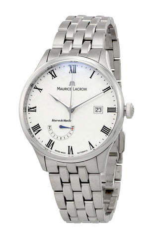 Maurice Lacroix Masterpiece Reserve de Marche Automatic Steel Mens Watch Date MP6807 - SS002 - 112 - 1 - WAB - Shipping Dept.