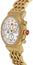 Michele CSX - 36 Chronograph Diamonds Mother of Pearl Dial Day/ Date Gold Tone Stainless Steel Womens Watch MWW03M000141 - WAB - Shipping Dept.