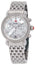 Michele CSX - 36 Chronograph Mother - of - Pearl Dial Diamonds Date Stainless Steel Womens Watch MWW03C000513 - Watches & Beyond