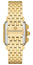 Michele Deco Chronograph 18K Gold - Plated Steel Diamonds Mother - of - Pearl Dial Date Rectangle Womens Watch MWW06A000777 - WAB - Shipping Dept.